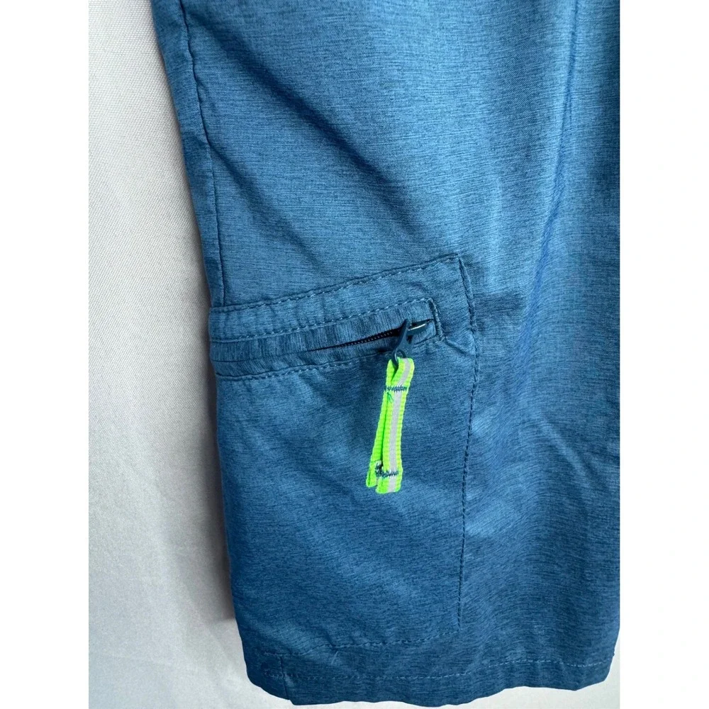 Wrangler ATG Boys Blue Outdoor Cargo Shorts XL 14/16 Adjustable Belt 4TYBWDT